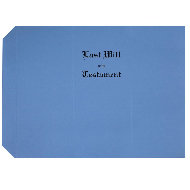 Exhibitindexes® Blue Will Cover - Heavy Card Stock Scored for