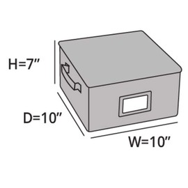 Covermates Keepsakes - Zip-Top Storage Box - Heavy Duty Polyester- Reinforced Handles - Stackable Design - Indoor Storage-Scarlett Red