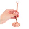 TEHAUX Wedding Signing Pen Set Metal Holder Stand Rose Gold
