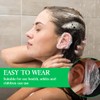 DWFEYOI Duschhauben Kunststoff Duschkappe,Haarhaube Elastische Wasserdichte Duschkappe für Salon,Spa,Reise, Heimgebrauch,Hotel,Dusche