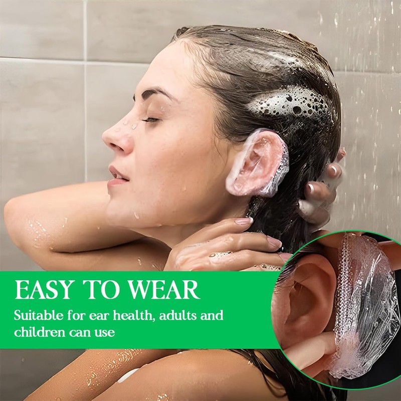 DWFEYOI Duschhauben Kunststoff Duschkappe,Haarhaube Elastische Wasserdichte Duschkappe für Salon,Spa,Reise, Heimgebrauch,Hotel,Dusche