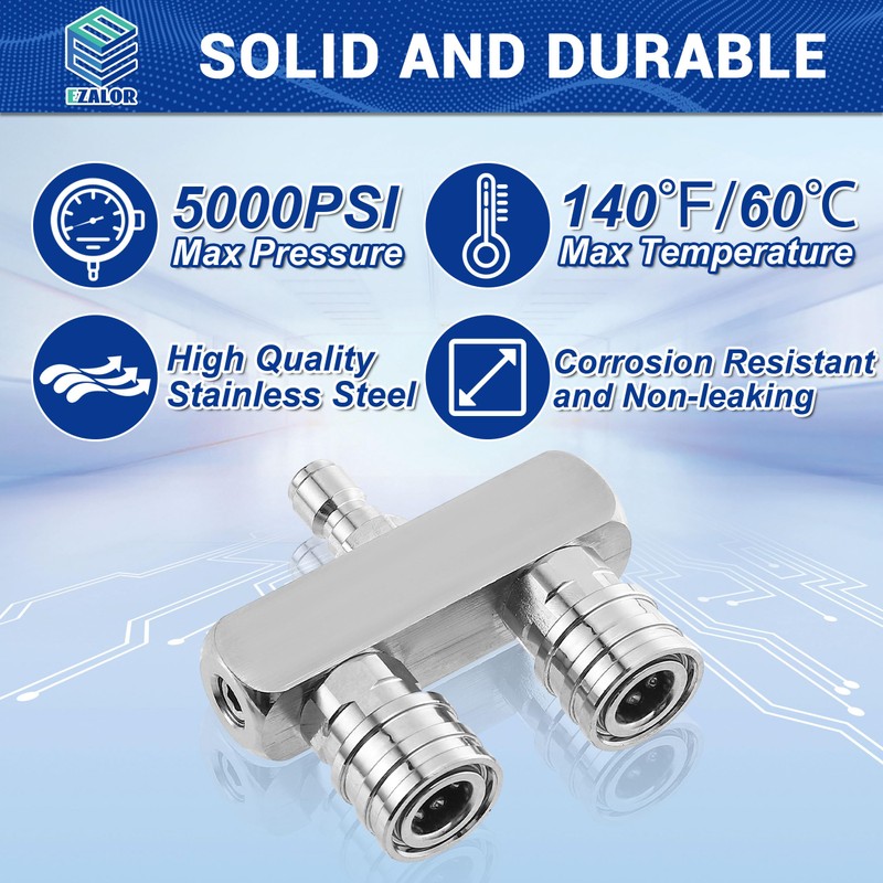 EZALOR Pressure Washer Tips, 2-in-1 Power Washer Nozzle Tip, Dual