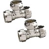 Pipestation® 15mm Chrome Compression Equal Tee | 15mm Tee Pipe