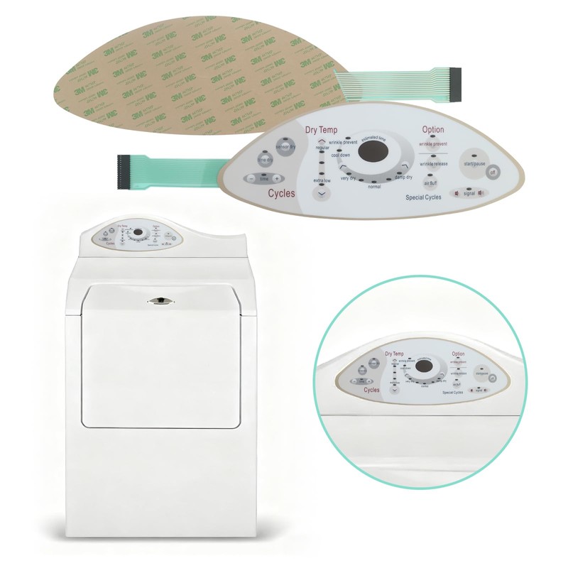 Dryer Touch Control Panel Replacement #22004444, 33002536,22004445,33002537 - Compatible with