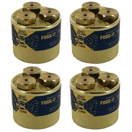 Fogg It Nozzle - Heavy Volume - 4 GPM - Waterfog - Misting Head (Pack of 4)