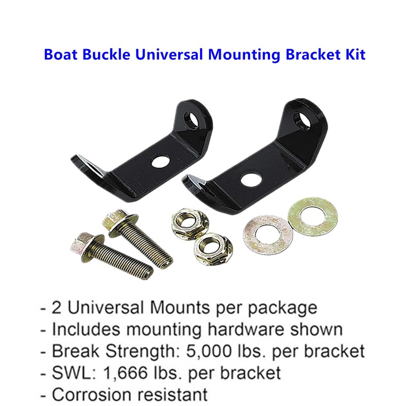Boat Buckle Universal Mounting Bracket Kit for Tie Downs