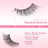 Half Lashes Natural False Eyelashes Wispy Lashes Strips Cat Eye