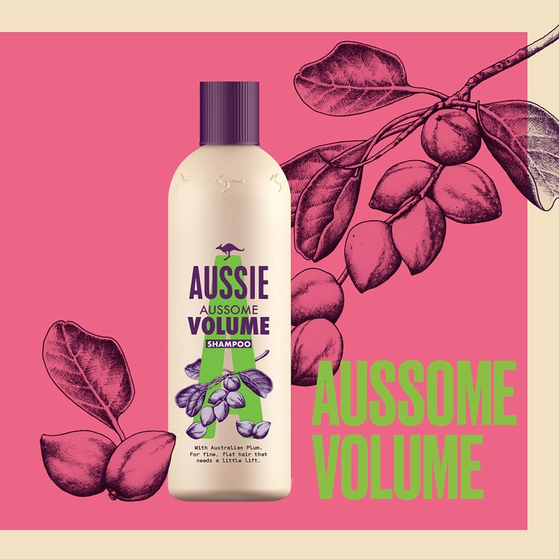 Aussie Aussome Volume Shampoo, Volumising Shampoo for Fine, Flat Hair