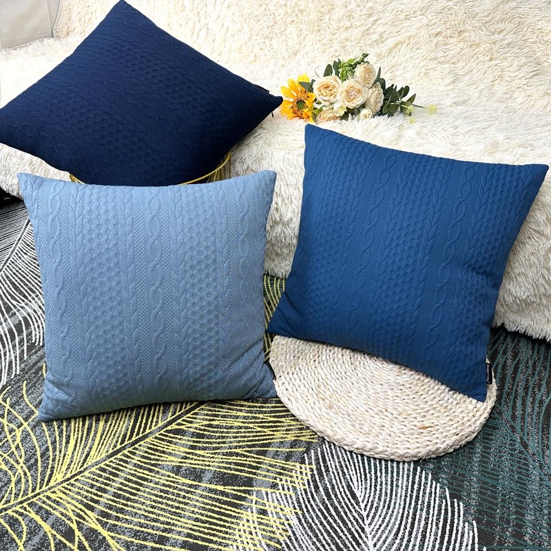 Booque Valley Throw Pillow Covers, Pack of 2 Super Soft