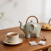 Bicuzat Ceramic 3D Cartoon Elephant Shaped Teapot, Coffee Pot, Tea