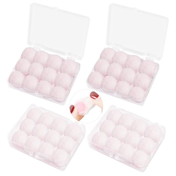 24 Pair Wax Ear Plugs for Sleeping Noise Cancelling Reusable Wax Earplugs Cotton Wool Ear Plugs for Swimming