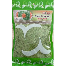 Dried Sweet Rice Flakes - Green Glutinous Rice Flakes 12oz (342g)