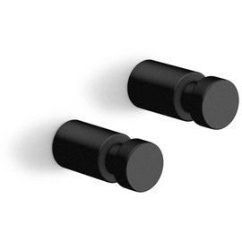 ZACK Carvo 40444 Towel Hooks Stainless Steel Black Small Set of 2