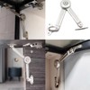 Unxuey Heavy Duty Lid Stay Hinges, 2Pcs Folding Lid Support