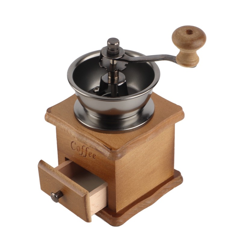 Manual Bean Grinder Household Mini Retro Style Coffee Milling Machine
