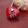 Mini Love Heart Lock,Red Heart Padlock, Mini Code Lock,Padlocks and