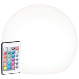 Lunartec Solar Garden Globes: Solar LED Light Ball with Remote Control, RGBW, 60 Lumens, IP67, Diameter 20 cm (Solar Light Ball Outdoor, LED Solar Ball, Remote Controls)