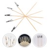 SEWACC Model Painting Alligator Clip Stick, 20pcs Wood Metal Gator