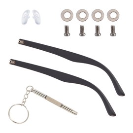 NICENEEDED 1 Pair of Glasses Temples Replacement Glasses Repair Kit with Screws Black Replacement Accessories for Glasses Temple and Legs