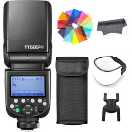 GODOX TT685II-C Flash Speedlight for Canon Camera, E-TTL 2.4G Wireless X System 1/8000s HSS TTL TCM Speedlite for Canon 6D 7D 5D Mark IV II III 90D 250D R5 (Upgraded TT685C)