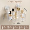 Luxear Shower Caddy, Suction Shower Caddy with Razor Hooks, Clear