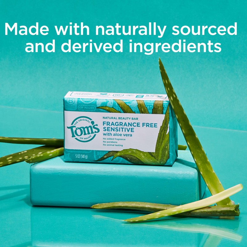Tom’s of Maine Natural Beauty Bar Soap For Women and
