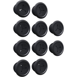 ECHOGEAR Wall Cable Hiders for Cable Management - 2.25" Mini Cord Hider Conceals 3 Low Voltage Cables Behind Wall - Perfect for Speakers, Mounted TVs, Desks & More - Black 10-Pack