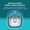 Homedics Smart Space Bubble Mate Collapsible Foot Spa, Heat-Maintaining, Bubble