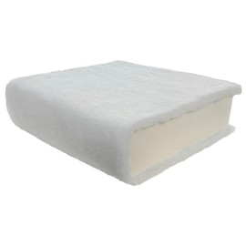 FoamRush 1" x 19" x 27" Seat Cushion Foam with Batting/Dacron (Cushion Seat Replacement) Made in USA