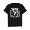 ER Tech Leopard Emergency Room Tech Emergency Technician T-Shirt