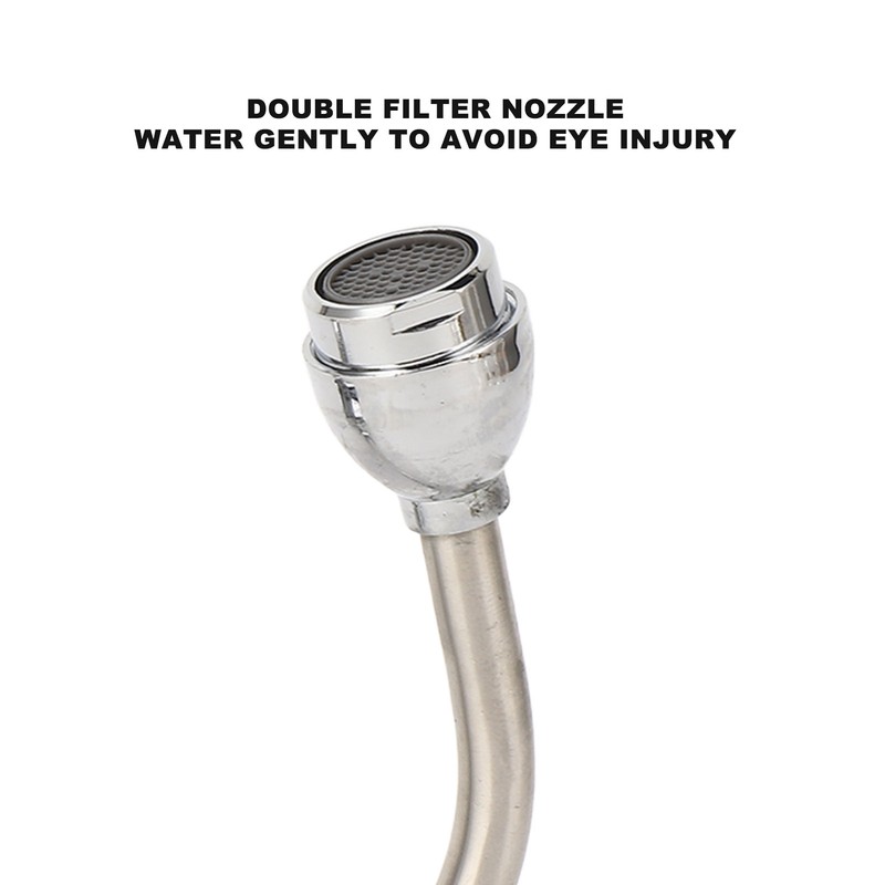 Faucet Mounted Eyewash Station Double Nozzle Emergency Eye Wash Unit