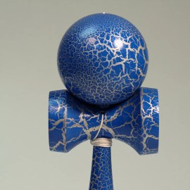 Bahama Kendama Full Crackle Grand Bahama Kendama - Blue over Silver