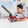 Mighty Motorized Fire Truck Toy With Rotating Ladder Realistic Lights