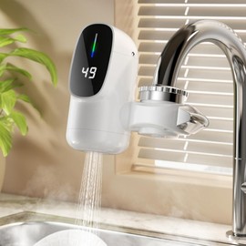 Tankless Electric Heater Instant Water Heater for Bath 3000W Instant Hot LCD Digital Water Heater For Bathroom 110V
