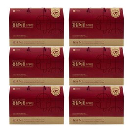 Jongkundang Health 종근당건강 홍삼녹용 프리미엄 50ml x 30포 x 6박스 /SO Jongkundang Health Red Ginseng Deer Antler Premium 50ml x 30 Packs x 6 Boxes /SO