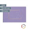 rido/idé Septimus 2026 Pocket Calendar "Lavender" | A6 Landscape Textile