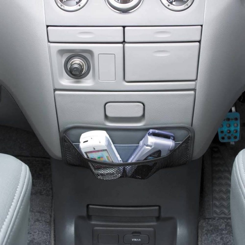 ナポレックス(Napolex) 純正感覚車用シートバックポケット 収納 粘着シート付 スポンジ入り クッションで収納物を保護 ダッシュボード収納 カー用品 JK-56