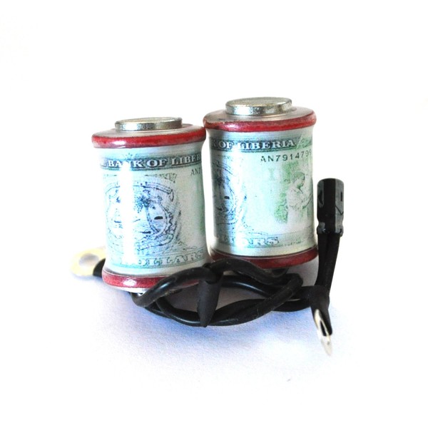 Tattoo Machine Coils Red Dollar Bill