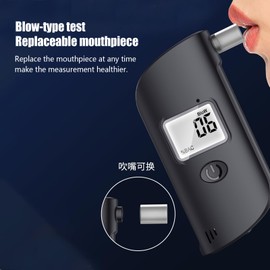 Breathalyzers for Alcohol,Blood Alcohol Breathalyzer with LCD Screen - High-Accuracy Portable Measuring Device with Light Hydrometer for Lab Drink Driving Home