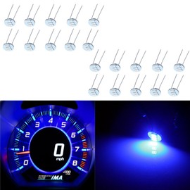 OCPTY 20 Pack Blue 4.7MM For Mini Bulbs with 3Pcs for Gauge Cluster Instrument Panel Dash Backlight Bulbs