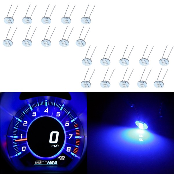 OCPTY 20 Pack Blue 4.7MM For Mini Bulbs with 3Pcs