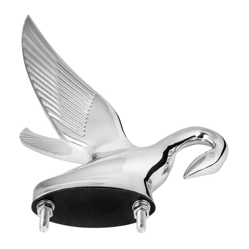 GG Grand General 48007 Chrome Classic Swan Hood Ornament