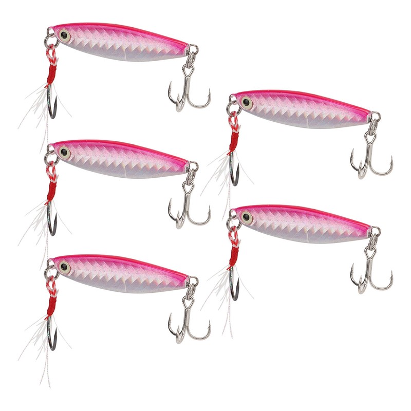 5Pcs 15g Metal Vib Hard Fishing Lures Jigging Fishing Baits