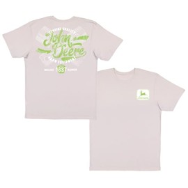 John Deere Genuine Quality Farm Equipment Men's T-Shirt Gray (US, Alpha, Medium, Regular, Regular, Gray)