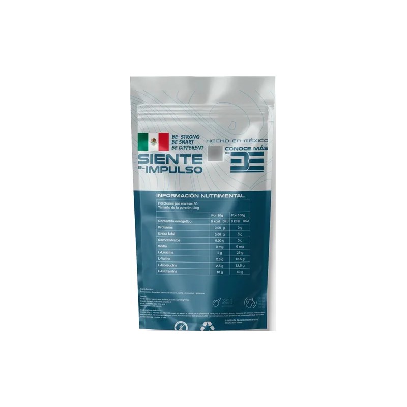 Aminoácidos Bee Impulse Bcaas Glutamina Polvo Vegano Mora Sin Gluten
