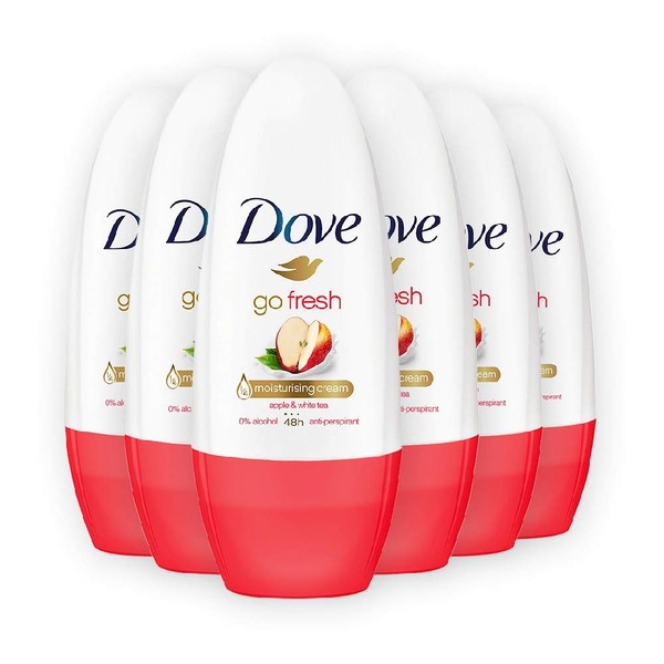 Dove Go Fresh Apple Roll on 50ml (Pack of 6)