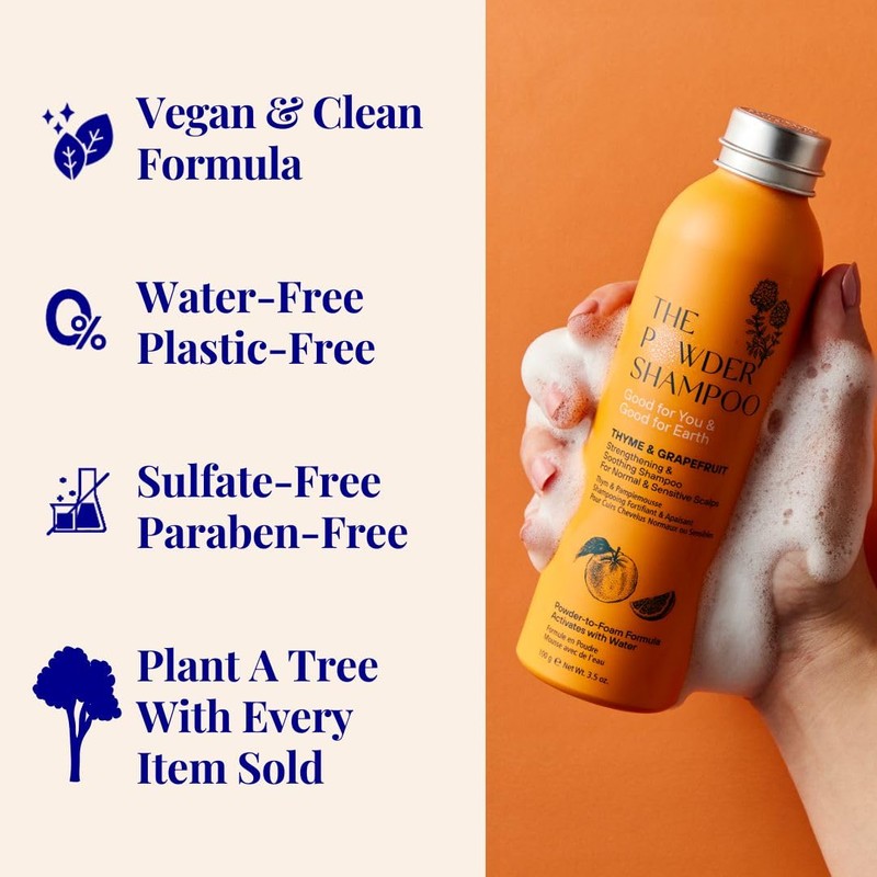 The Powder Shampoo - Powder Shampoo Aluminum Bottle Strengthening &