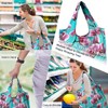 BeeGreen 12 Packs Flower Reusable Grocery Bags Reusable Tote Bags