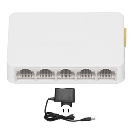 5 Port Gigabit Network Switch 10 100 1000Mbps RJ45 Ethernet Splitter Switch Hub 100‑240V ZX‑G1005S US Plug