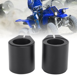 Exhaust Clamp, 2pcs 1 Inch High Temp Exhaust Clamp Aluminum Butt Joint Exhaust Sleeve Clamp Band Replacement for Banshee 1987 to 2006 (Black)